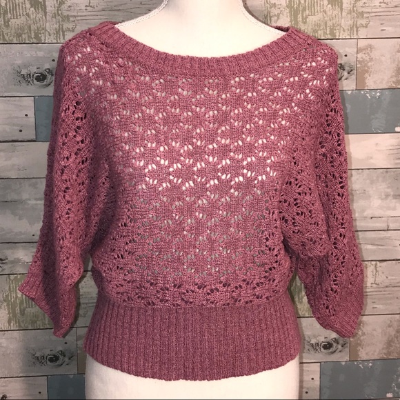 Marisa Christina Sweaters - Marisa Cristina mauve sweater loose knit light sm